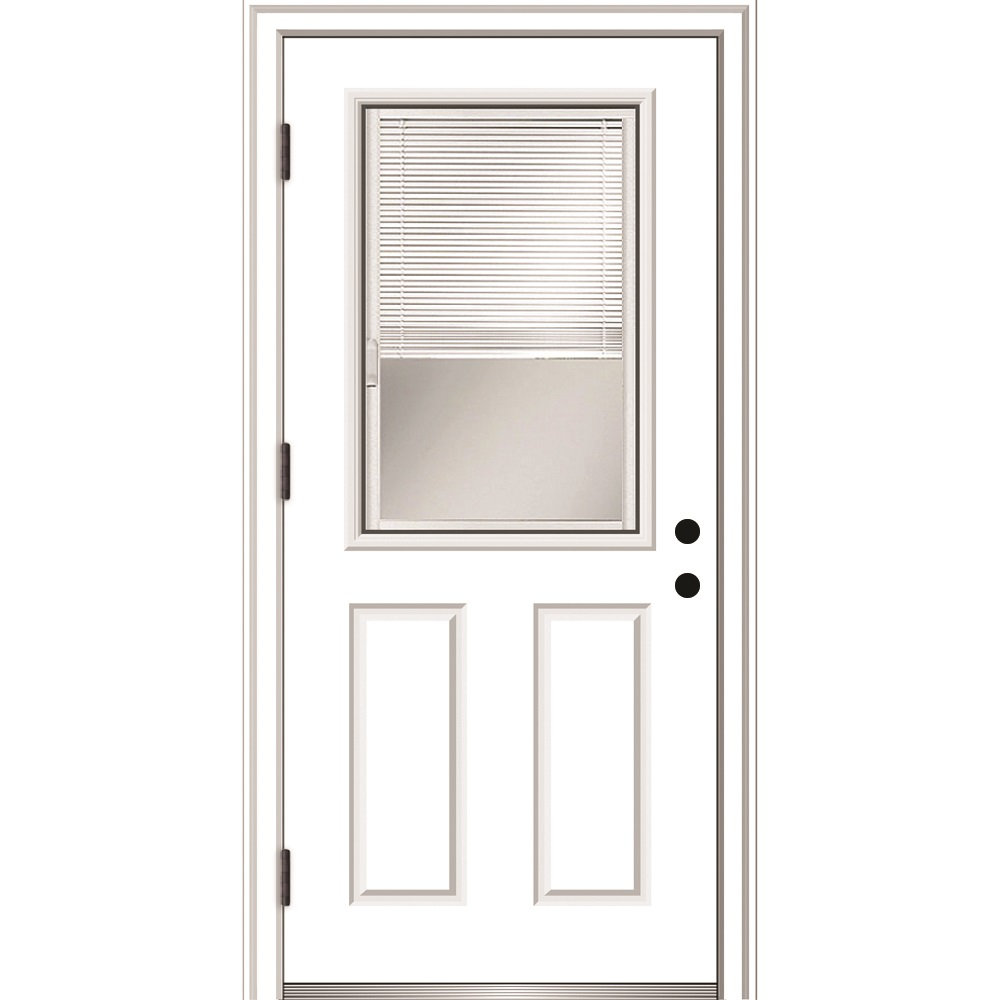 Smooth Primed Fiberglass Prehung Front Entry Door MMI DOOR Door 