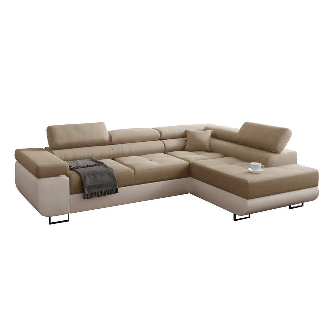 Ecksofa Anguel mit Bettfunktion