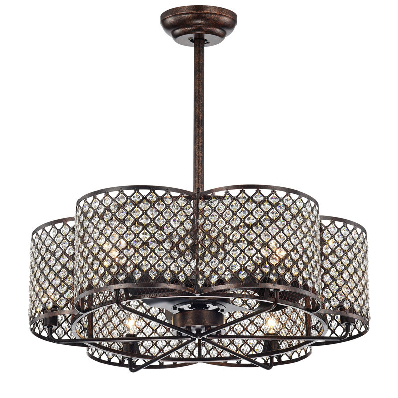 Mayers 28.5'' Ceiling Fan with Light Kit, Rustic Bronze