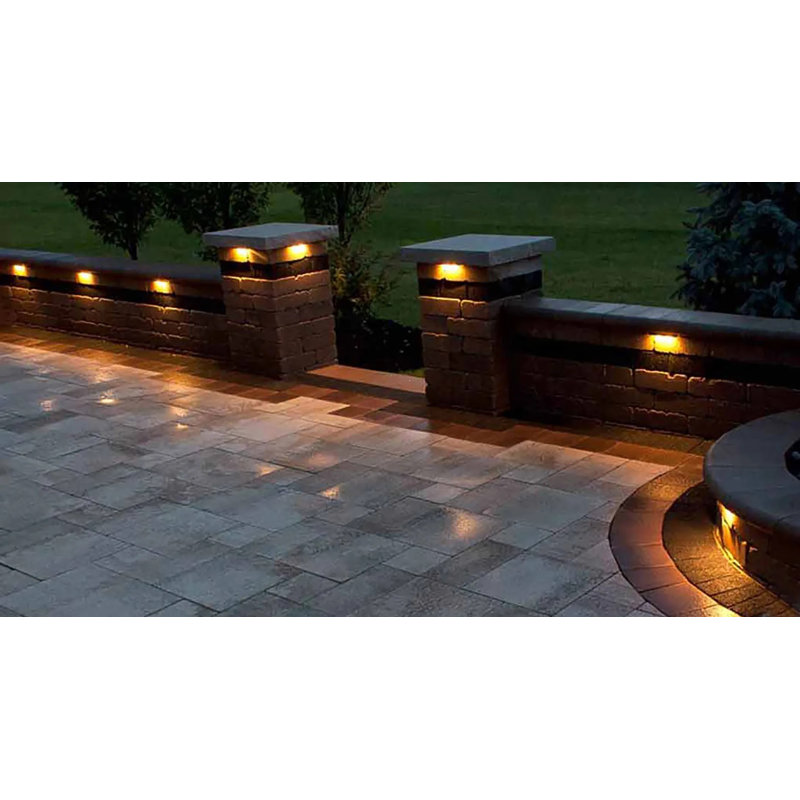 Black Aluminum LED Step/Deck Light with 3000K Temperature