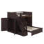 Lit superposé simple / double avec marches de rangement, garde-robe intégrée, ports USB et éclairage-1686545540