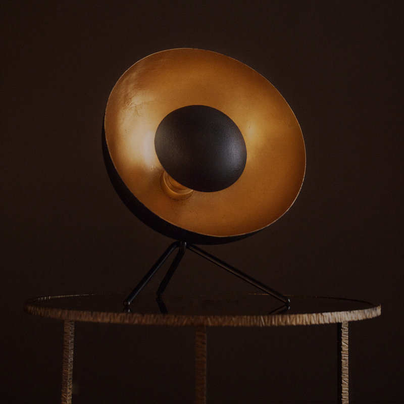Sigmund Table Lamp (Black and Gold)
