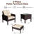 4 - Person Patio Conversation Set with Cushions-2093897489