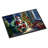 Keeshond and Santa Claus Doormat-813196894