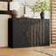 Commode d'appoint 3 tiroirs 3 portes avec design Rusric