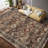 Vintage Oriental Printed Distressed Rug Washable Thin Low Pile Area Rugs for Living Room Decor Non Slip Stain Resistant Entry Rug Soft Carpet for Bedroom-1445494646