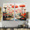 Coloré Mid Century Mid-Century Mushroom Dreams II - impressions multicolores sur toile