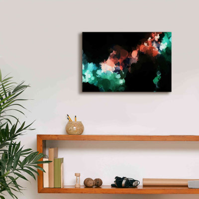  «Inverted Abstract Colorful Flows 17» par Irena Orlov, art mural sur toile giclée, 60 po x 40 po