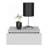 Nightstand Isola, Bedroom, White-503920856