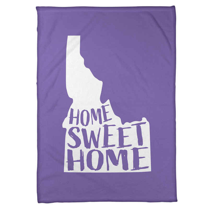Jeté en polaires pour idaho home, l 62,5 po x L 82,5 po, Mauve