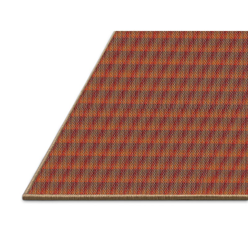 Tapis de zone brun à motif, Rectangle 5 pi x 8 pi