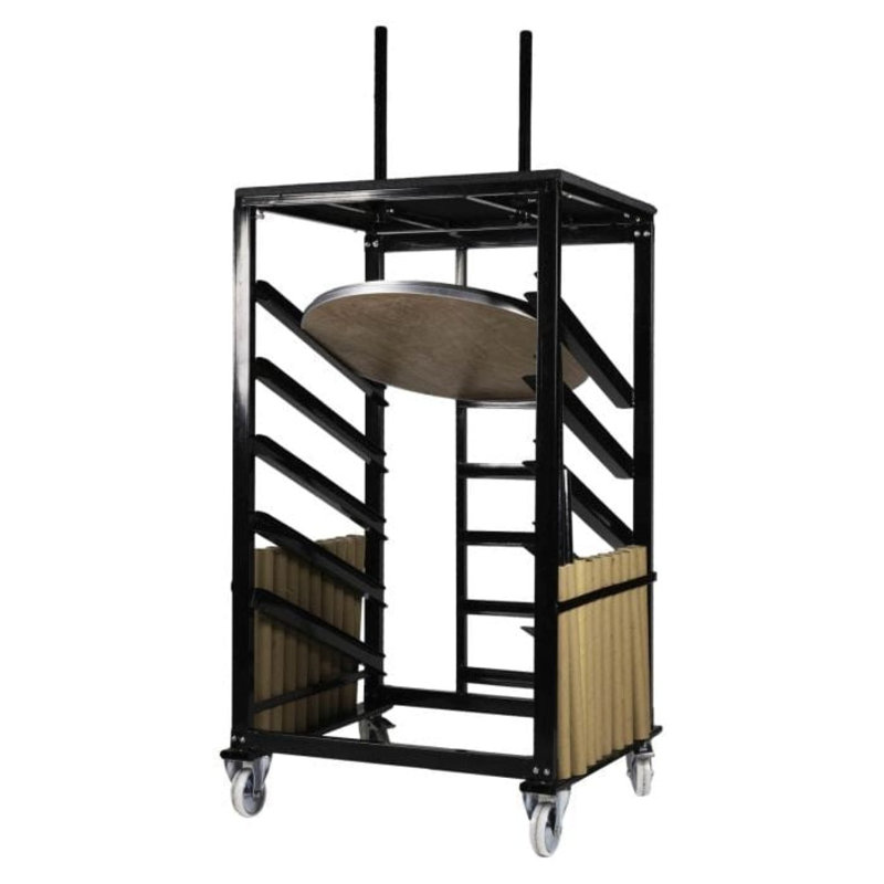 Steel Table Cart for Cocktail Table Kits by Chivari, 78.25" H x 42" W x 30" D