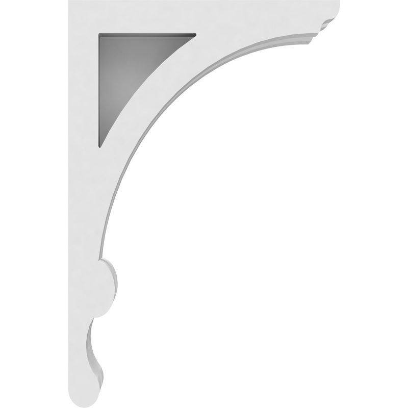 1 7/8"W X 4"D X 6"H Legacy Architectural Grade PVC Corbel, 6" H  x  4" D  x  1.875" W