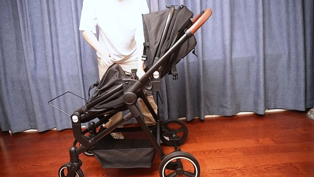 Lightweight Double Stroller for Infant & Toddler - Reversible Tandem Pushchair with Collapsible Bassinet - Adjustable Backrest & Canopy