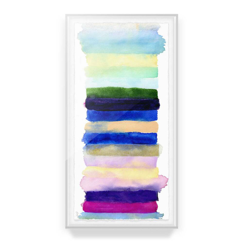 Radiant Stripe #2 By Kristi Kohut, White Wood, 48" H x 26" W