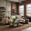 Recycled Leather Corner Sofabed with Storage-1367016672-1367016678