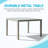 Domi Chaise Lounge & Side Table Set – 2 Adjustable Lounges + 1 Side Table, All-Weather Comfort