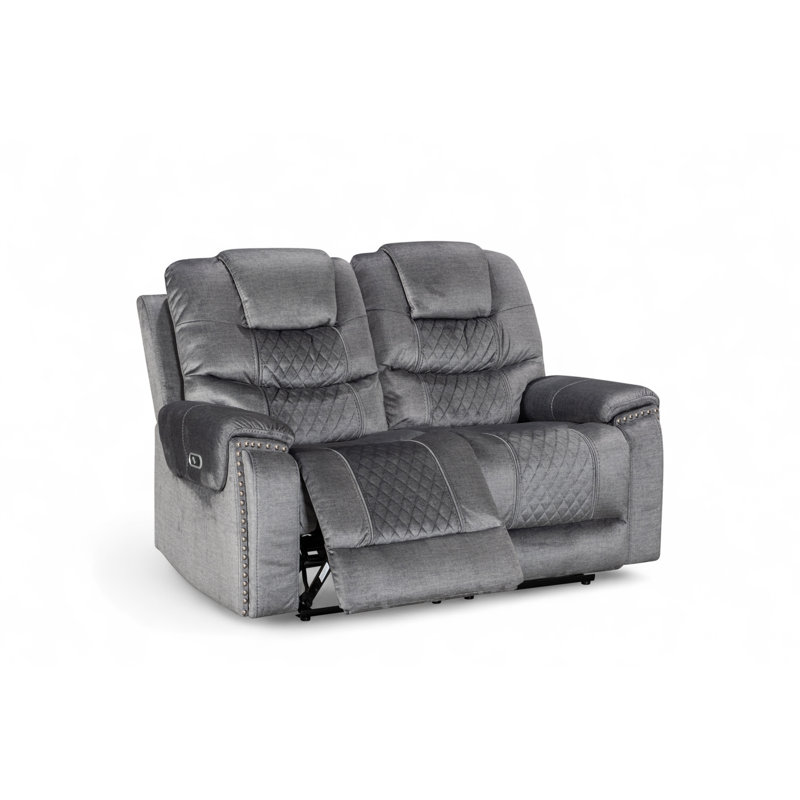 Bostin 3 Seater Chenille Electric Reclining Sofa, 2
