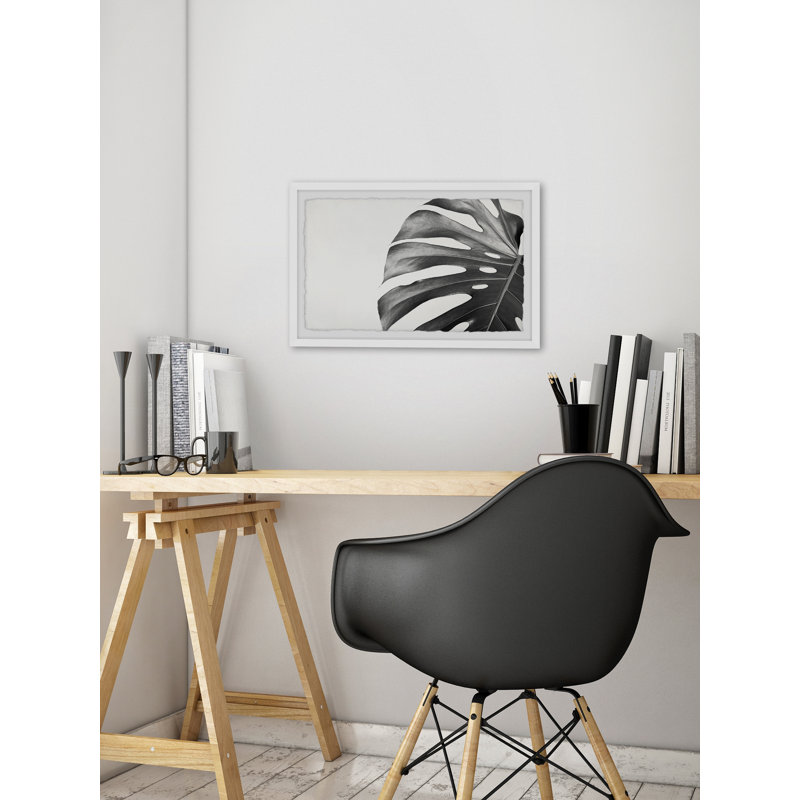 Tropical Split Leaf - Single Picture Frame Painting, 20 cm H x 30 cm W