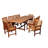 Anautica Patio Dining Set Extendable and Umbrella Hole Included Rectangular Table-1855360625