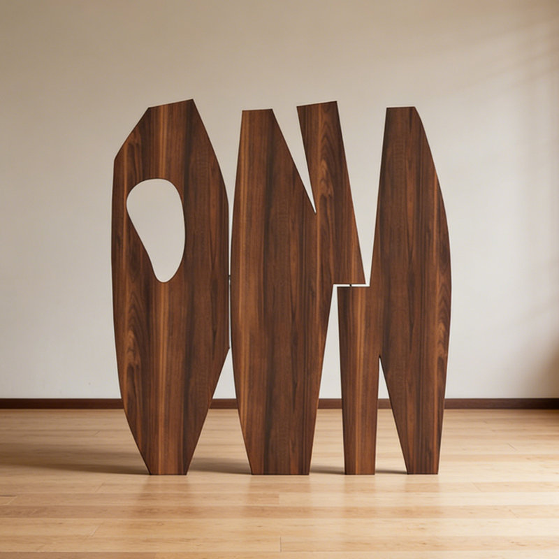 Paravent en bois massif de style français