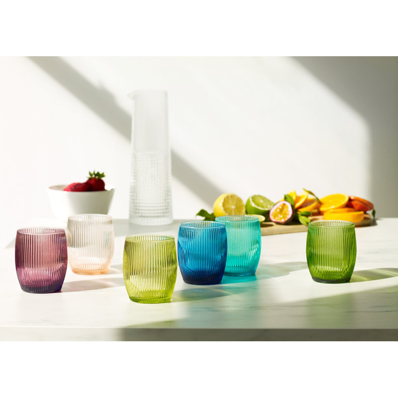 Gluglu Set 6 Tumblers Assorted Colors Cl.30, Amber