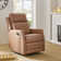 McGuffey Faux Leather Swivel Rocker Recliner with Metal Base