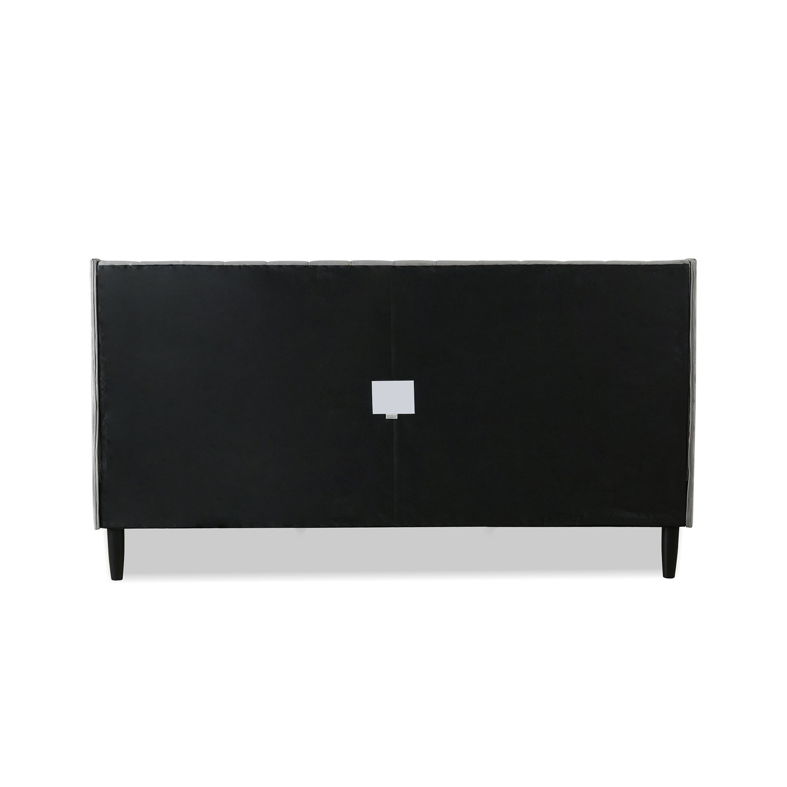 Helaina Upholstered Wingback Bed, King, Anthracite Black Velvet
