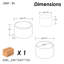 Table basse ronde de 22,75 po; repose-pieds avec rangement Buy One Get 2-1947081625