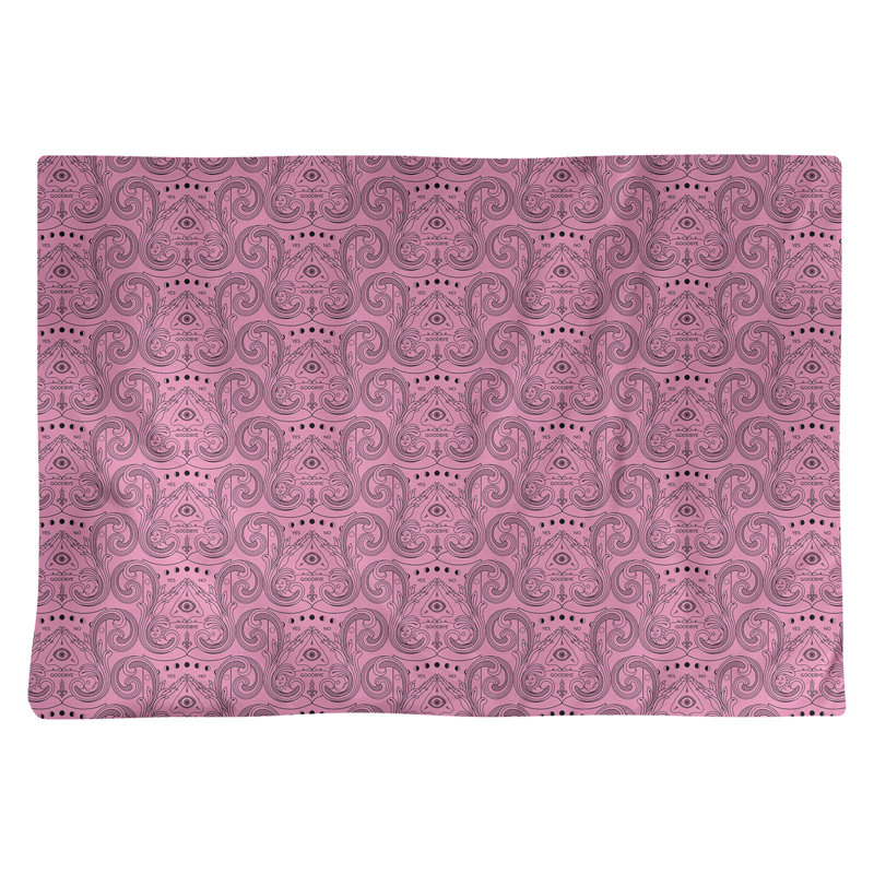 Napperon en coton 18 po Third Eye, Rose