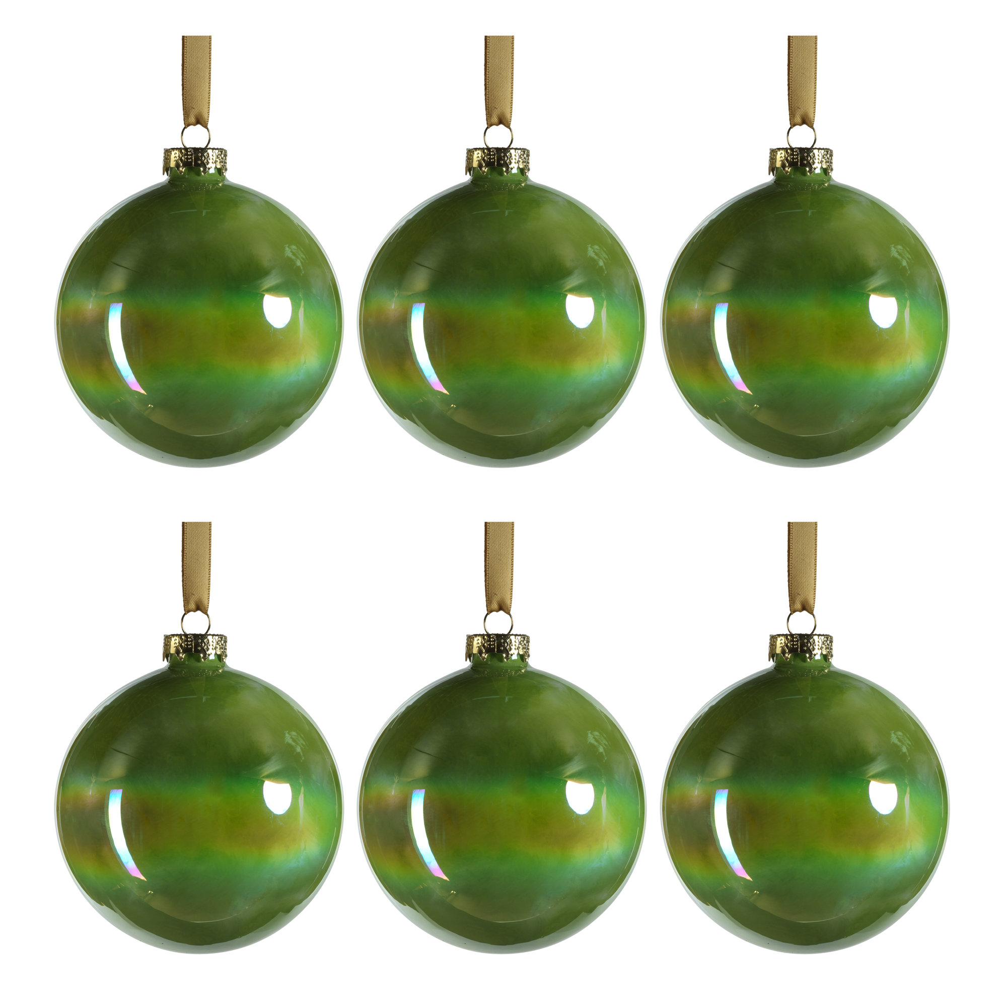 Hendrica The Holiday Aisle® Ball Ornament, 4" H x 4" W x 4" D, Green