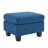 Upholstered Ottoman, Navy Blue-736460101