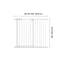 Barrière pour bébé 26-40 pouces de largeur réglable 36 po de hauteur pour chien blanc-266180105