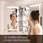 Rectangle LED Medicine Cabinet with Light, Sockets & USBs,Tempered Glass-1406443498