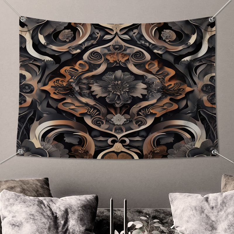 Tapisserie murale Ornate, 50in H x60in W with 4 Grommets