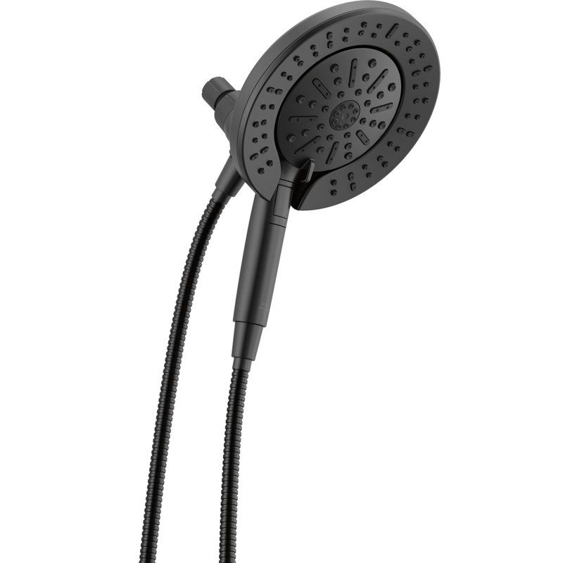 6-Setting In2ition 2-in-1 Dual Shower Head with ProClean Spray, Matte Black