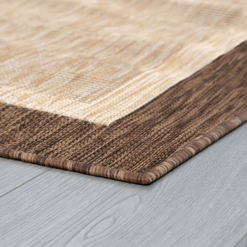 Tapis brun / crème Devon, Rectangle 8 pi 9 po x 12 pi 2 po