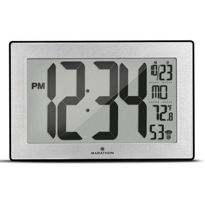 Self-Setting, Self-Adjusting, Wall Clock w/ Stand & 8 Time Zones