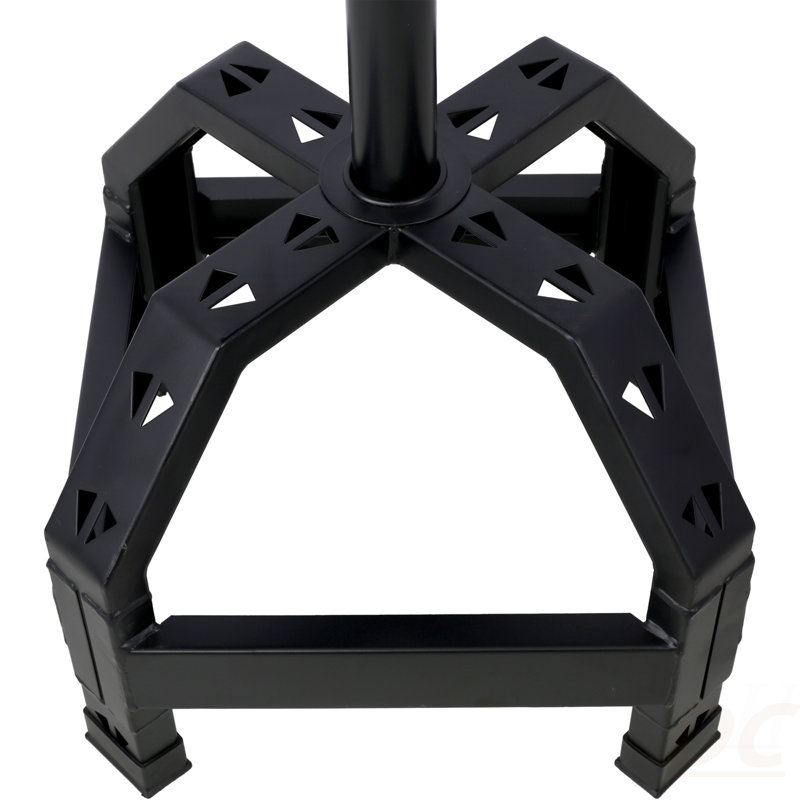 Tabouret pivotant pneumatique à 360 degrés, siège mécanique à roulettes, tabouret mécanique robuste, noir, Noir