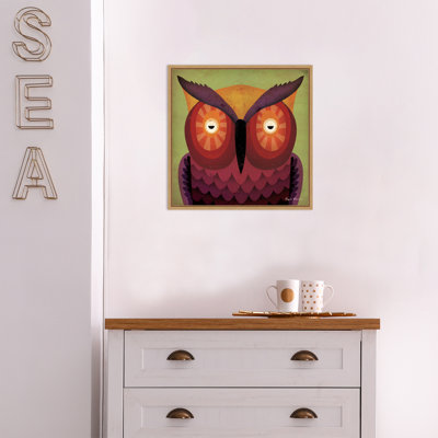 Art sur toile carré hibou wow Maziarz