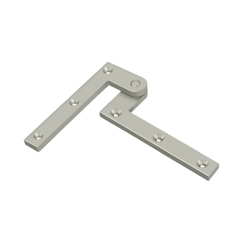 99'' x 16'' Butt Bearing Hinge, Brushed Nickel
