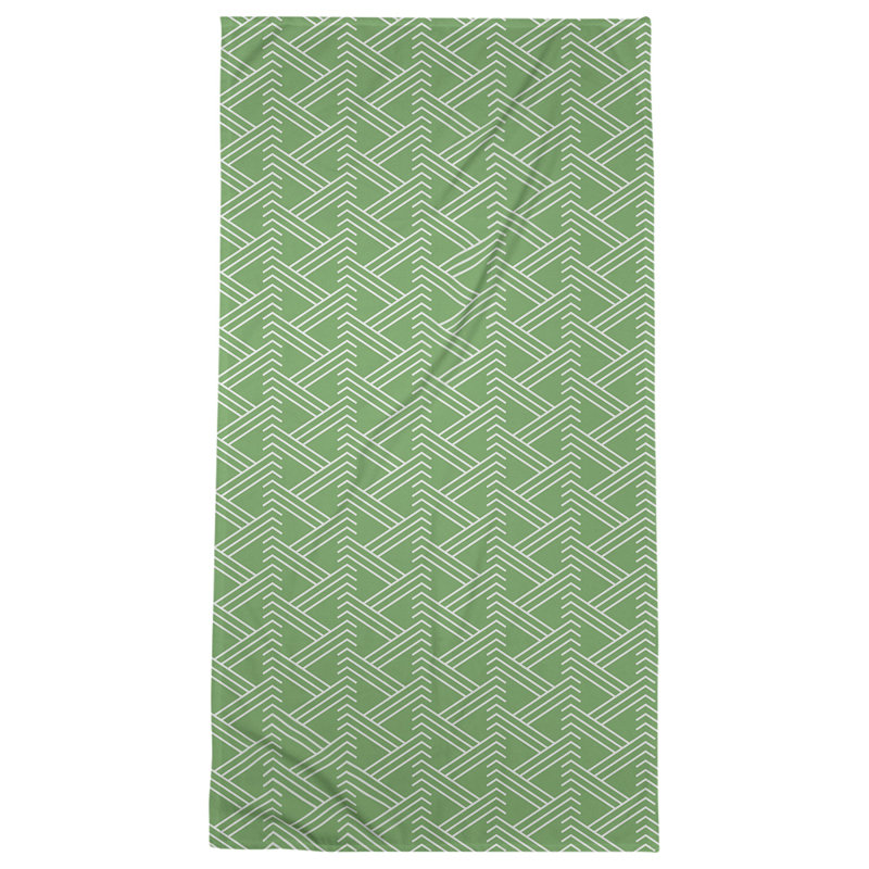 Jordao Bath Towel, Green/White