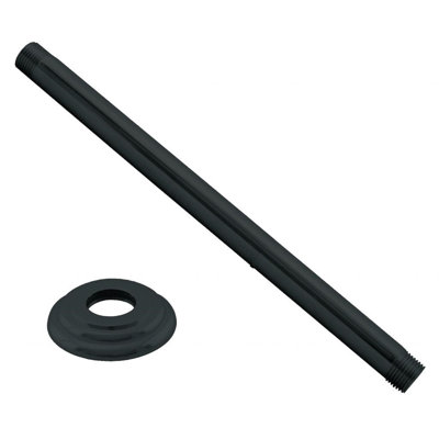 1/2" IPS x 12" Round Ceiling Mount Shower Arm with Flange
