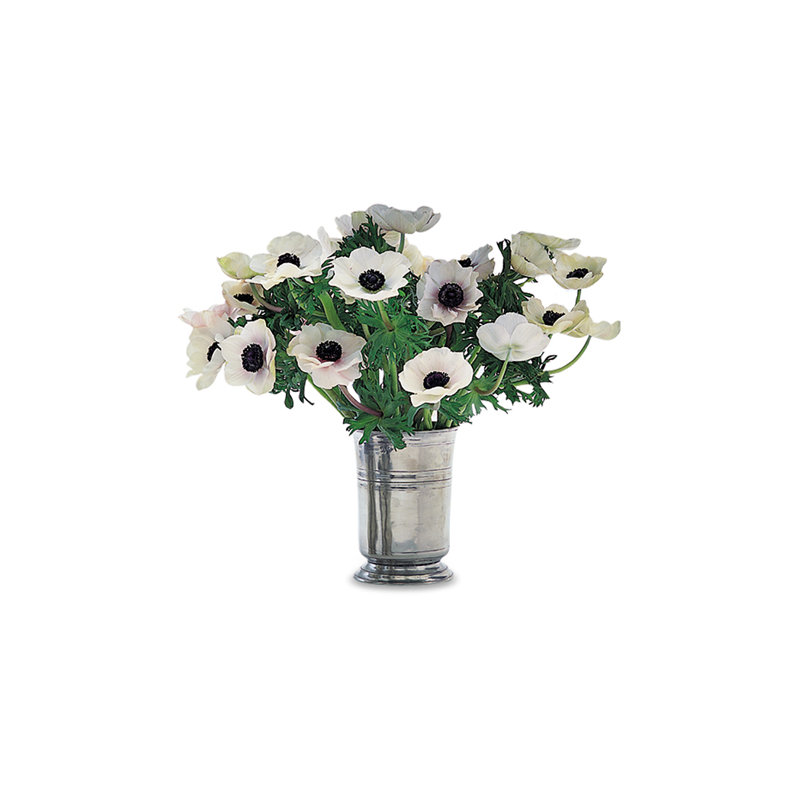 Silver 6.5" Metal Table Vase
