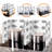 Foldable Aluminum Oil Splatter Guard Plates (White)