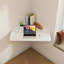 Bureau de coin mural blanc pliable-747039908