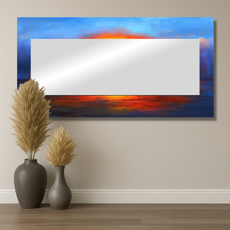 Rainbow After A Stormy Night I - Miroir mural décoratif paysages - imprimé sur métal, 28 po x 55 po