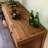 Solid  Old Elm Wood Console Cabinet