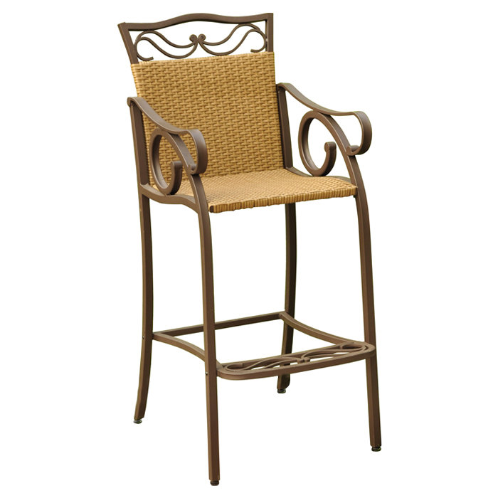 Arvi PVC Wicker Outdoor Stool