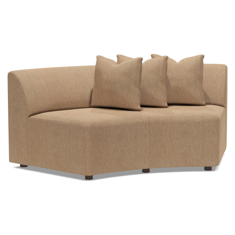 Alston Armless Curved Sofa, 2713-16